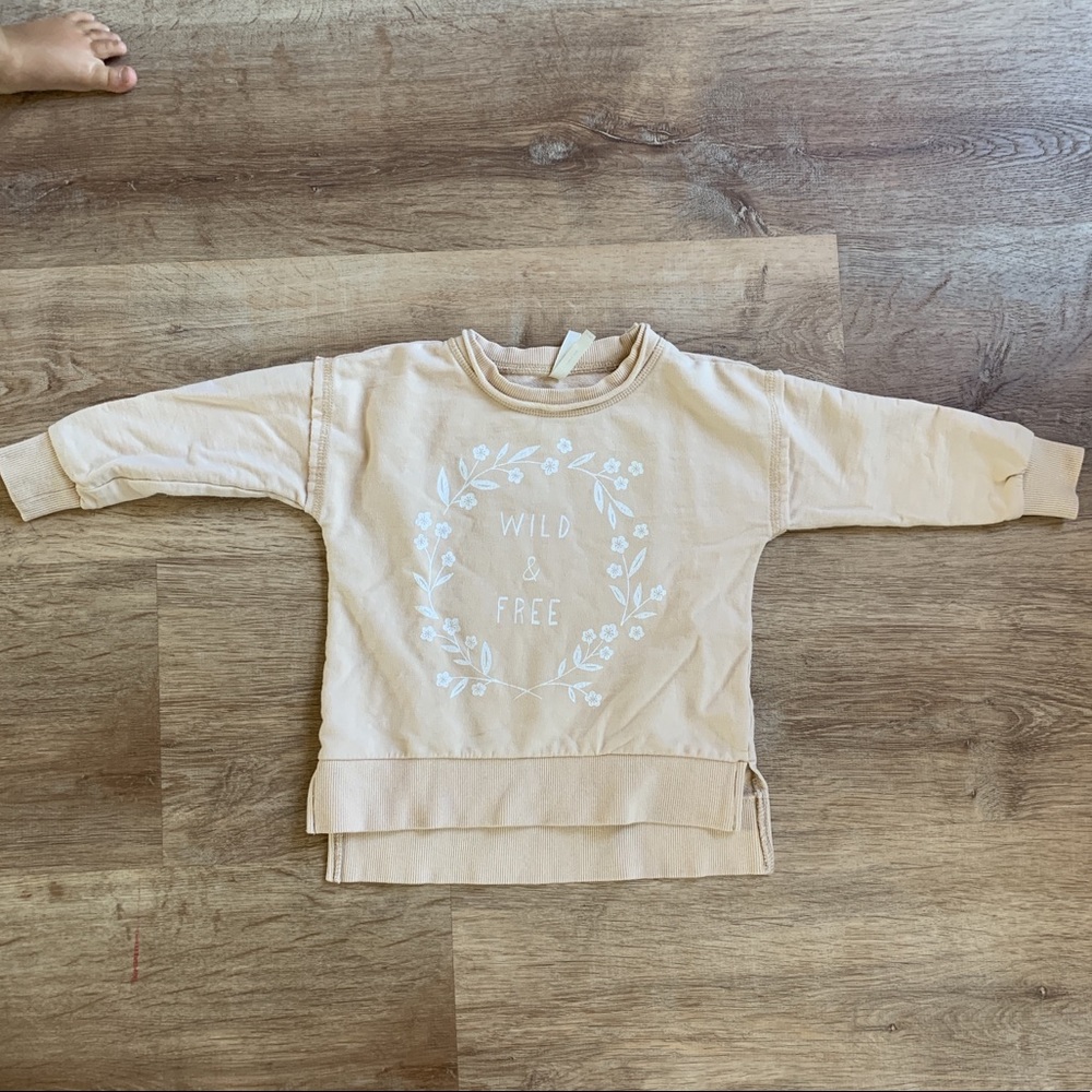 Rylee & Cru wild and free sweatshirt. 12-18 months